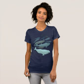 Beluga Whale T-Shirt Unisex Whale Art Shirten (Voorkant volledig)