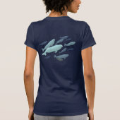 Beluga Whale T-Shirt Unisex Whale Art Shirten (Achterkant)
