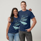 Beluga Whale T-Shirt Whale Art Shirten aanpassen (Unisex)