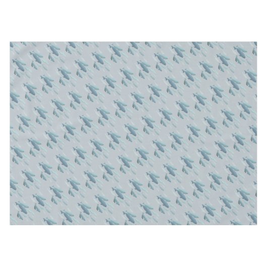 Beluga Whale Tablecloth Whale Art Tablecloth Tafelkleed (Voorkant (Horizontaal))
