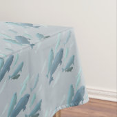 Beluga Whale Tablecloth Whale Art Tablecloth Tafelkleed (Voorbeeld)