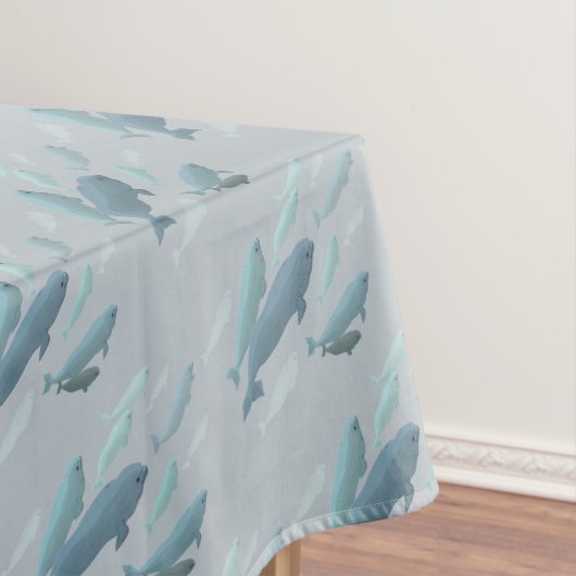 Beluga Whale Tablecloth Whale Art Tablecloth Tafelkleed (Voorbeeld)