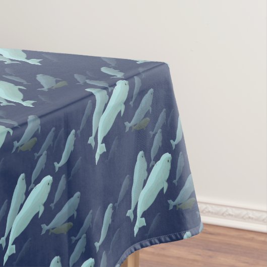 Beluga Whale Tablecloth Whale Art Tablecloth Tafelkleed (Voorbeeld)