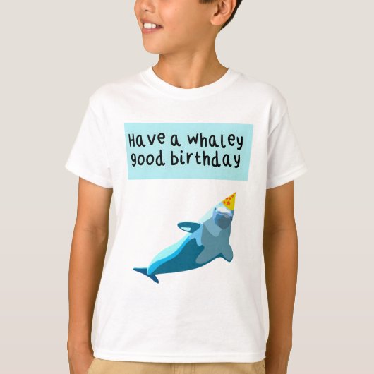 Beluga Whale Verjaardag Kunstwerk Speelse Marine M T-shirt (Voorkant)