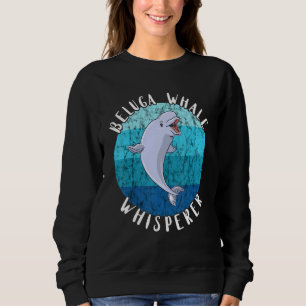 Beluga Whale Whisperer Retro White Arctic Trui