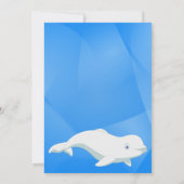 Beluga Whale White Arctic Ocean Eerste Verjaardag Kaart (Achterkant)