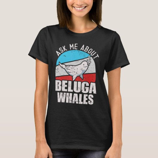 Beluga Whale White Whale Zee Canary Whale T-shirt (Voorkant)