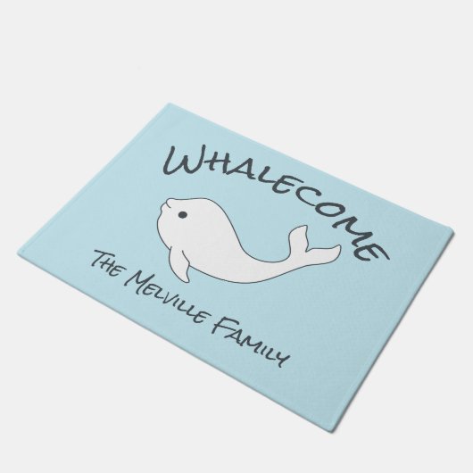 Beluga Whalecome Doormat Deurmat (Schuin)