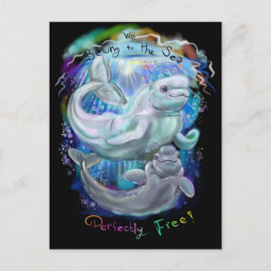 Beluga Whales Briefkaart