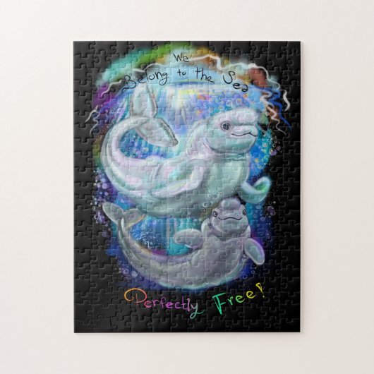 Beluga Whales Legpuzzel (Verticaal)