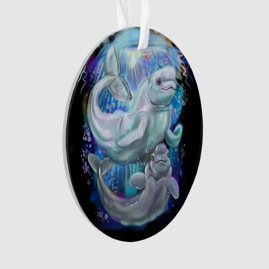 Beluga Whales Ornament (voorkant)