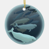 Beluga Whales Ornament Personalized Whale Ornament (Voorkant)