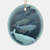 Beluga Whales Ornament Personalized Whale Ornament (Links)