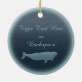 Beluga Whales Ornament Personalized Whale Ornament (Achterkant)