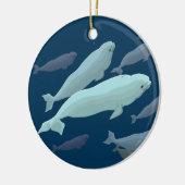 Beluga Whales Ornament Personalized Whale Ornament (Links)