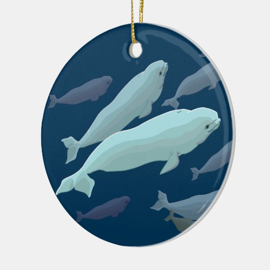 Beluga Whales Ornament Personalized Whale Ornament (Links)