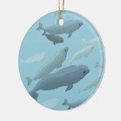 Beluga Whales Ornament Personalized Whale Ornament (Links)