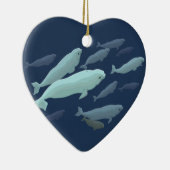 Beluga Whales Ornament Personalized Whale Ornament (Rechts)