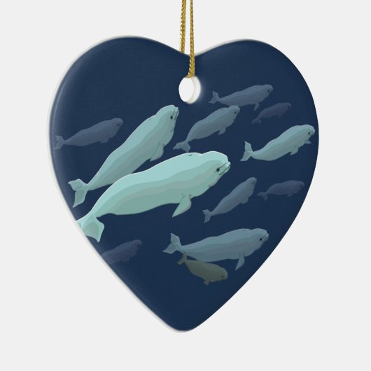 Beluga Whales Ornament Personalized Whale Ornament (Rechts)