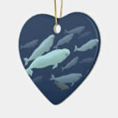 Beluga Whales Ornament Personalized Whale Ornament (Links)