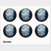 Beluga Whales Ronde Sticker (Vel)