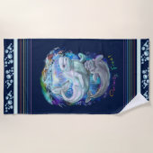 Beluga Whales Strandlaken (Voorkant)