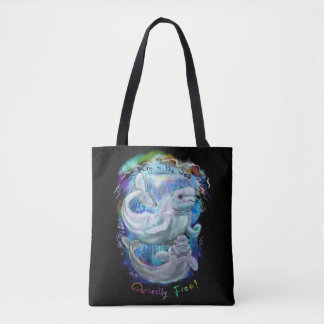 Beluga Whales Tote Bag