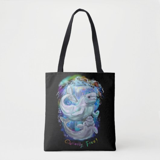 Beluga Whales Tote Bag (Voorkant)