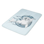 Belugawalvis Blauw Badmat (Gekanteld)