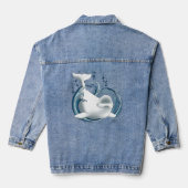 Belugawalvis Blauw Denim Jacket (Achterkant)