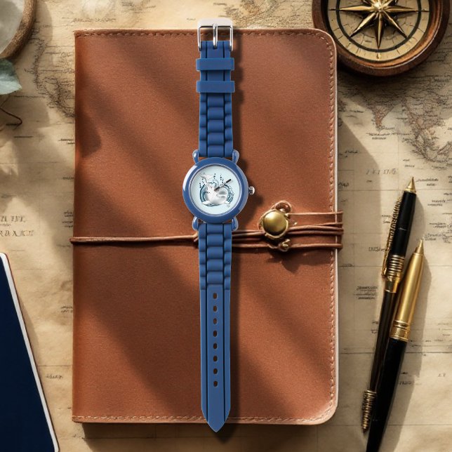 Belugawalvis Blauw Horloge (Creator heeft geüpload)