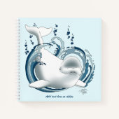 Belugawalvis Blauw Notitieboek (Voorkant)
