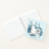 Belugawalvis Blauw Notitieboek (Binnen)