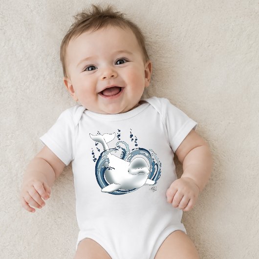 Belugawalvis Blauw Romper
