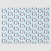 Belugawalvis Blauw Tissuepapier (Voorkant)