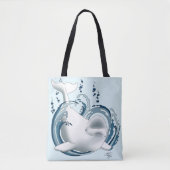 Belugawalvis Blauw Tote Bag (Voorkant)