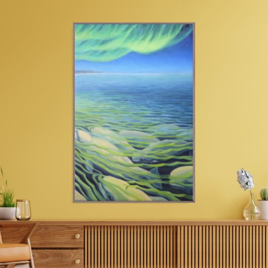 Belugawalvis Schilderij Canvas Print (Insitu (Woonkamer))