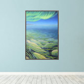 Belugawalvis Schilderij Canvas Print (Insitu (Houten vloer))