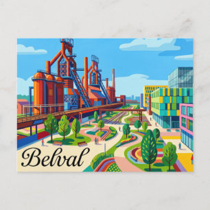 Belval Luxemburg Briefkaart
