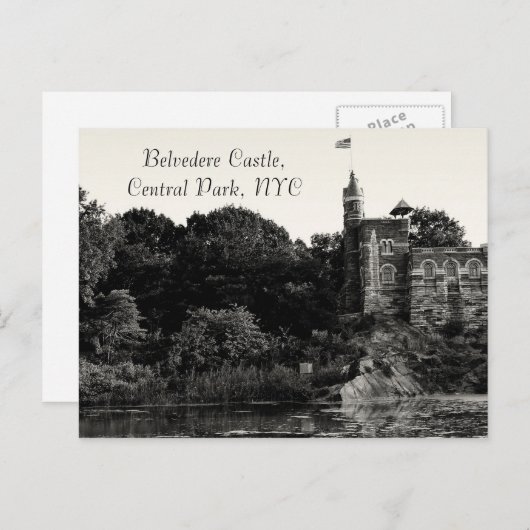 Belvedere Castle, Central Park NYC Briefkaart (Voorkant / Achterkant)