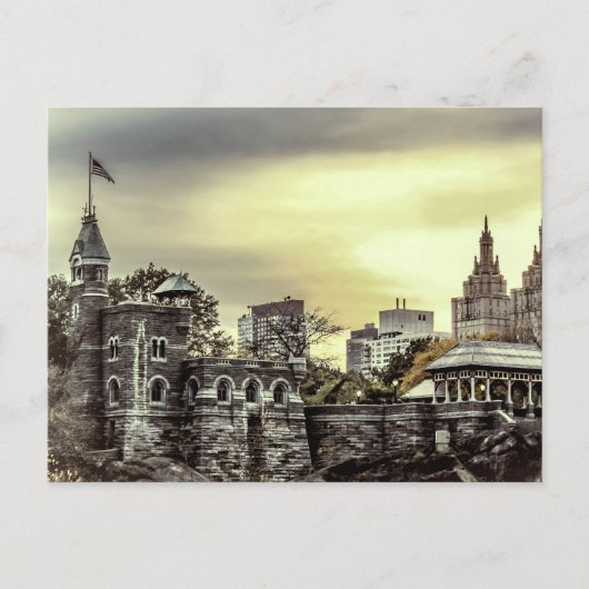 Belvedere Castle in Central Park, foto van NYC Briefkaart (Voorkant)