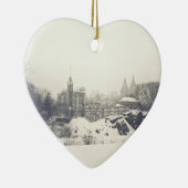 Belvedere Castle in de wintervakantie Keramisch Ornament (Rechts)