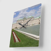 Belvedere Castle, Wenen Oostenrijk Vierkante Klok (Hoek)