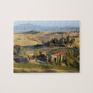Belvedere House bij zonsondergang, San Quirico d'O Legpuzzel