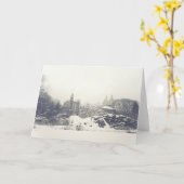 Belvedere Kasteel in de Winter in Central Park Kaart (Gele Bloem)