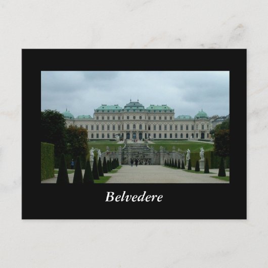 Belvedere Palace Briefkaart (Voorkant)
