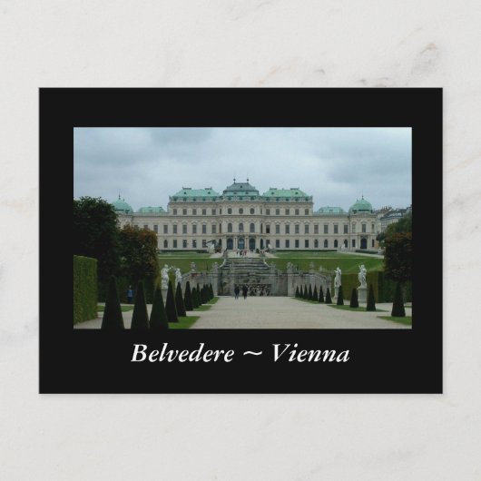 Belvedere Palace Briefkaart (Voorkant)