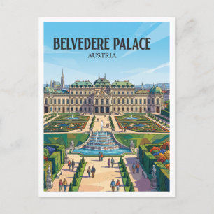 Belvedere Paleis Wenen Oostenrijk Briefkaart