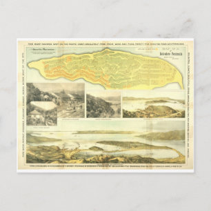 Belvedere Peninsula, Marin County, ca. 1890.  Briefkaart