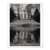 Belvedere Teahouse in Black & White Foto Afdruk (Voorkant)